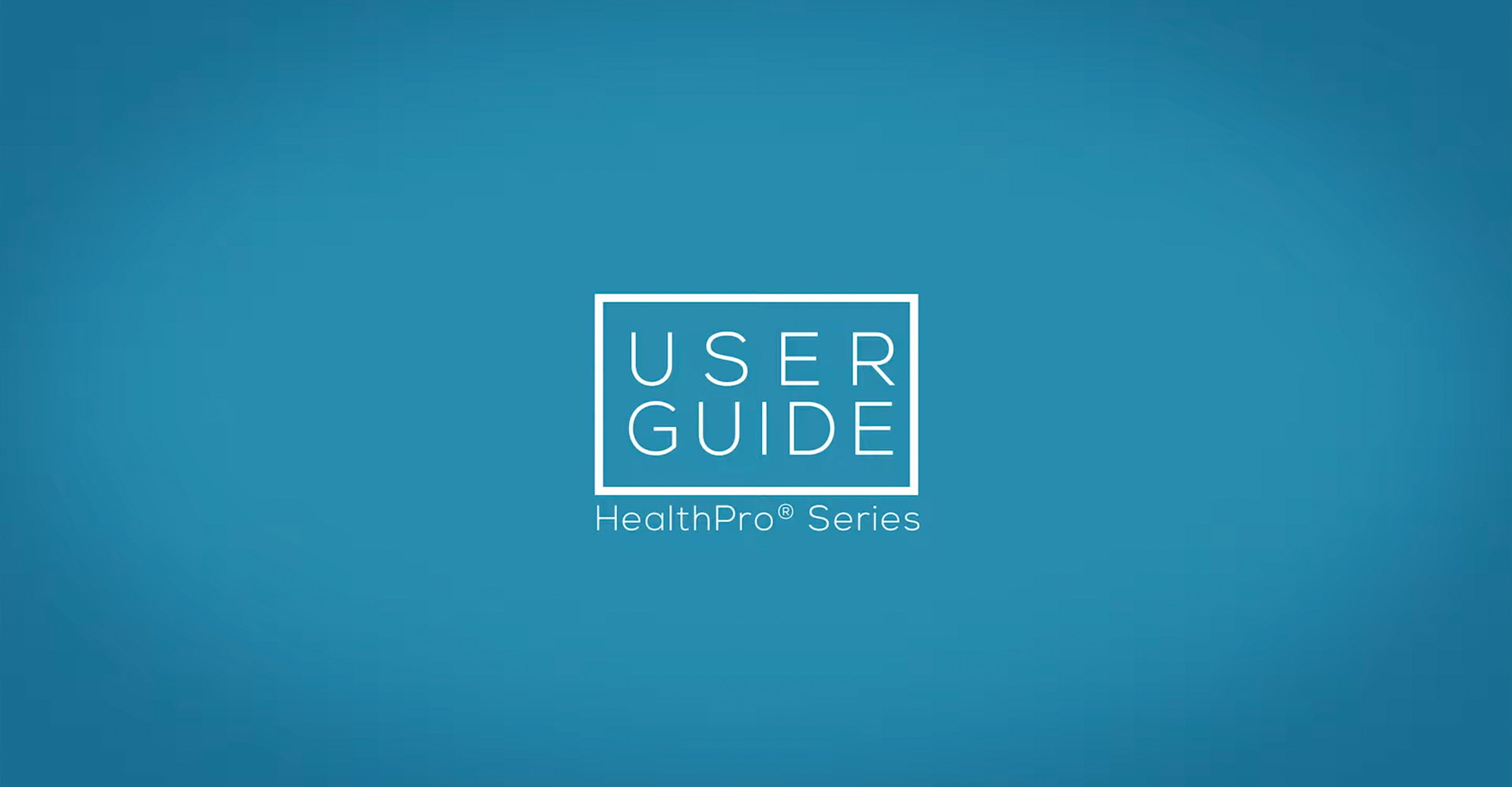 Cargar video: HealthPro Series